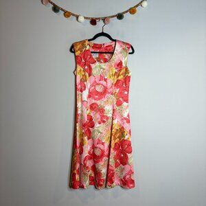 Vintage 1960's floral Edith Flagg dress